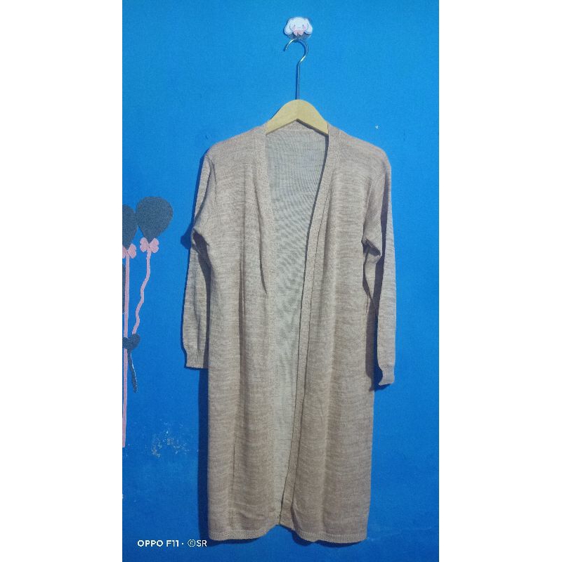 preloved cardigan rajut moca/preloved outer rajut