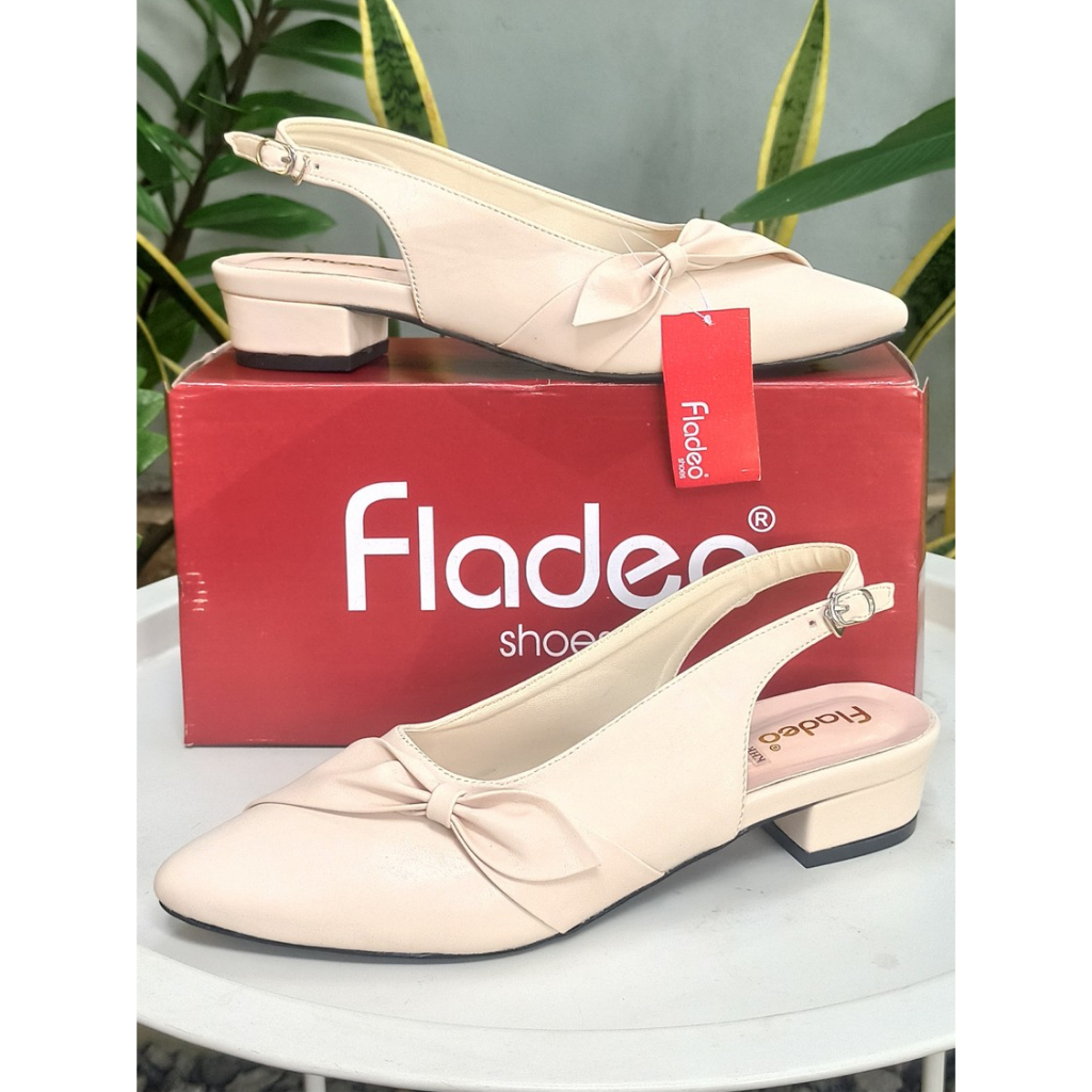 FLADEO - Sepatu sandal wanita, high heels 3cm, 100% original