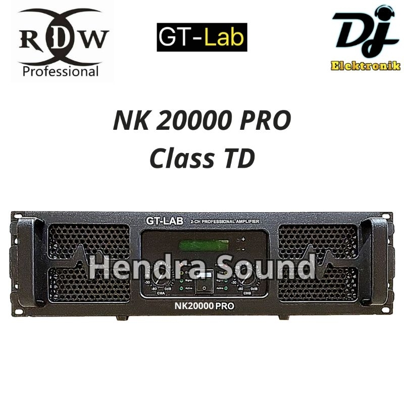 GT LAB ● NK 20000 PRO / NK20000 PRO - Power Amplifier (2 channel) RDW