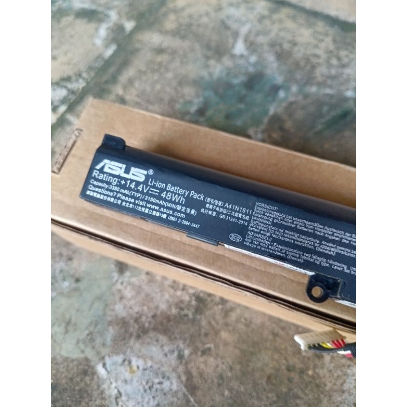 Jual Baterai Laptop Asus GL553 A41N1611 Second Pemakaian Pribadi