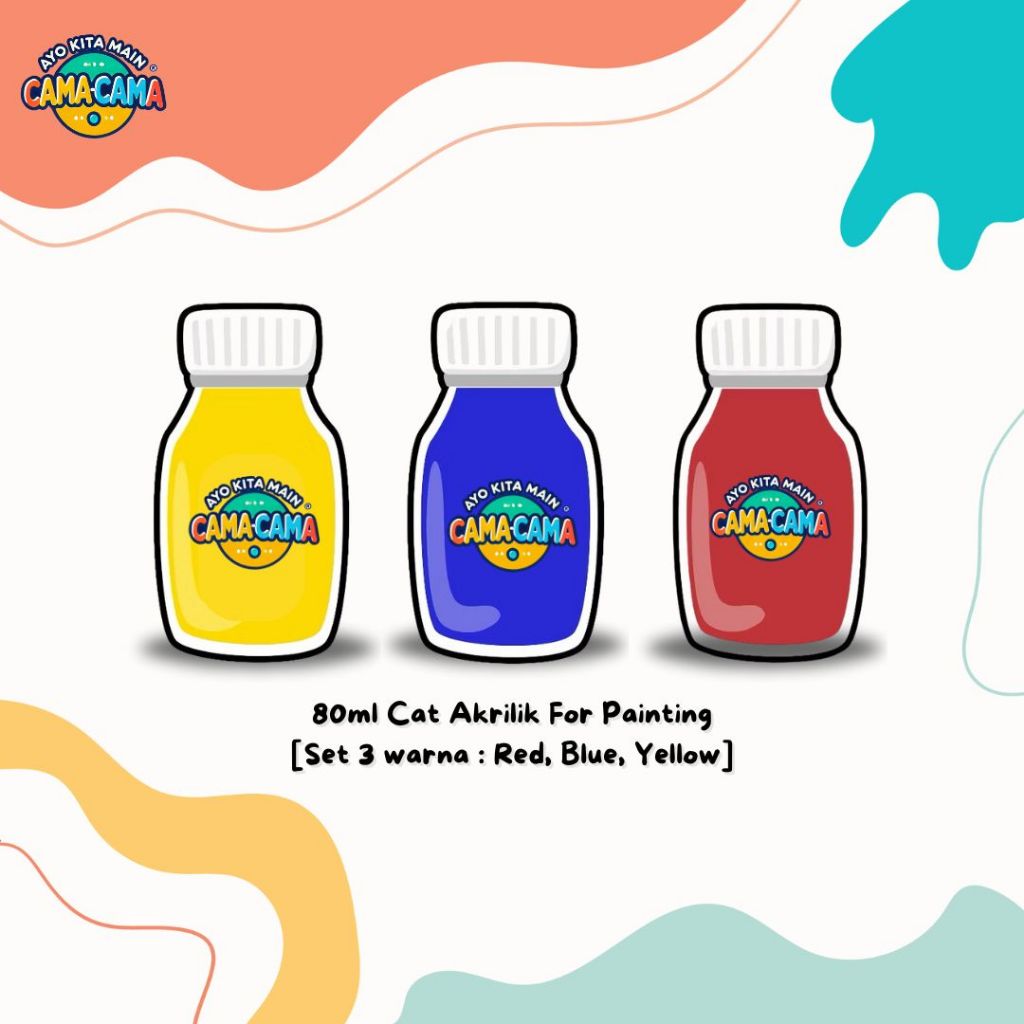 

CAT WARNA ANAK 80ML [AYO KITA MAIN CAMA-CAMA] UNTUK DOT PAINTING