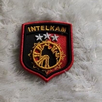 logo intelkam polri bordir timbul 3d