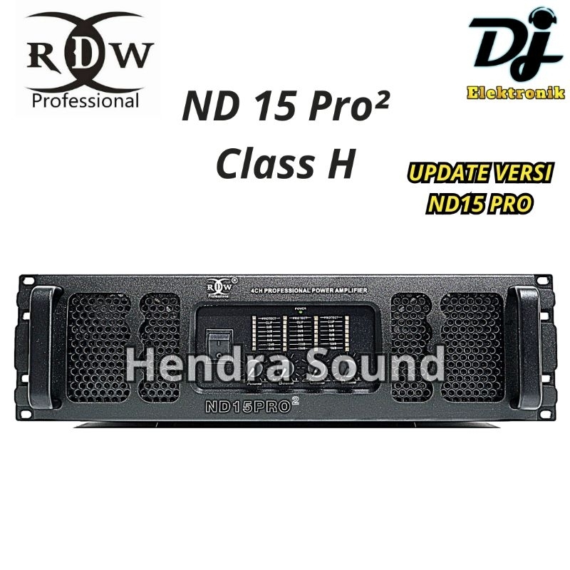 RDW ND 15 PRO² / ND15 PRO Gen 2 - Power Amplifier (4 channel)