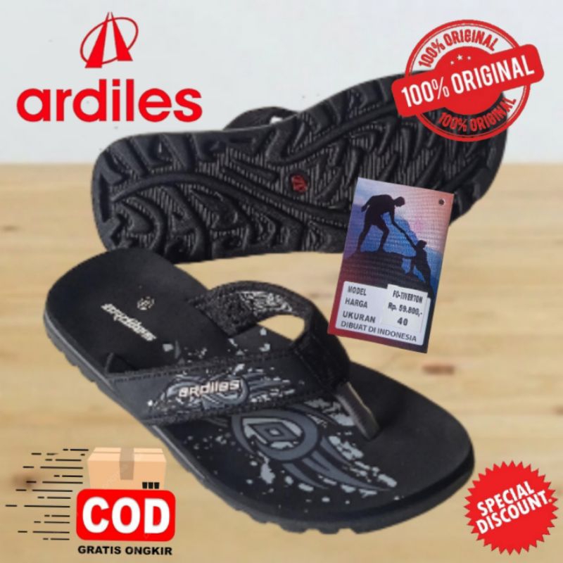 ORIGINAL sandal ardiles FO-TIVERTON size 38-42 / sandal cowok pria dewasa jepit kulit keren gaul 100