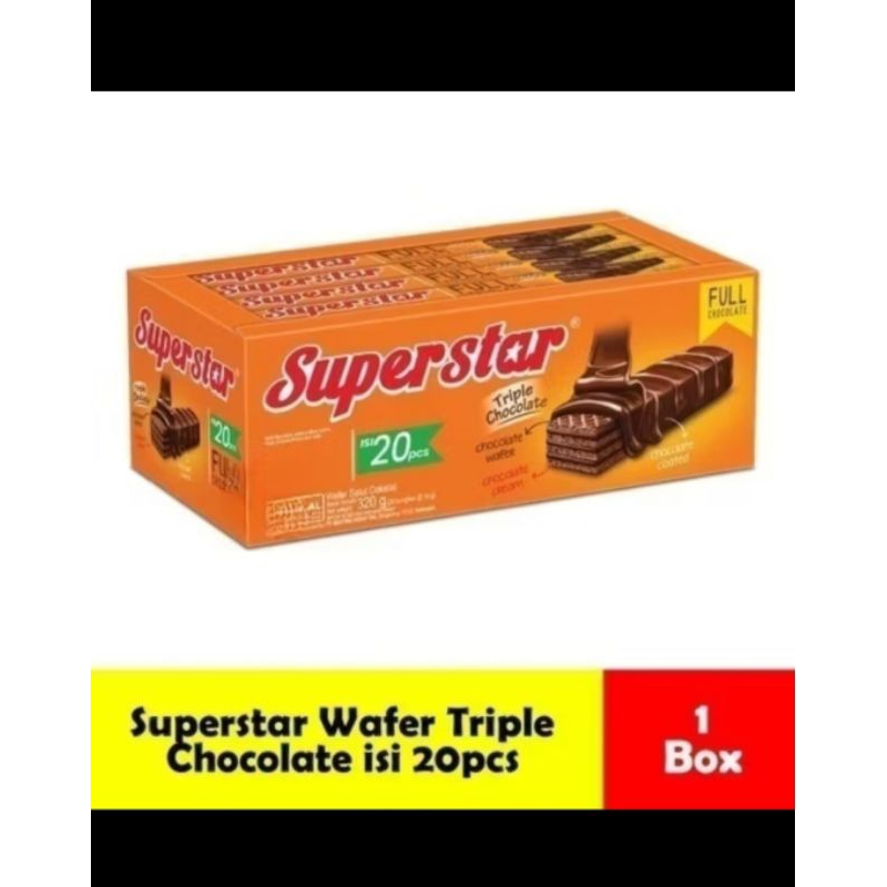

Superstar Wafer Coklat isi 20pcs 250gr
