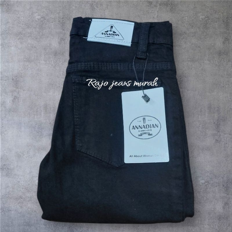 Celana Jeans / Denim Tanggung  Stretch Anak Cewek Bahan Soft Jeans Size 24/26