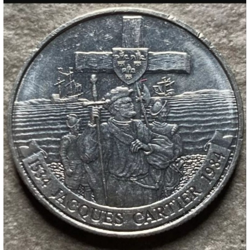 1 Dollar Coin Canada Jacques Cartier 1984 (Canadian 450 Anniversary 1535-1984)