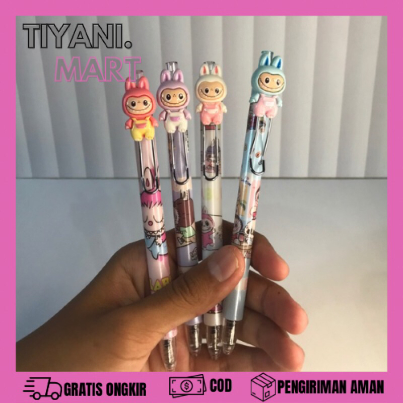 

PULPEN CETEK RESIN LABUBU PC-1681 PEN BOLPEN RESIN POP MART MONSTER LUCU IMUT KADO UNIK SOUVENIR COD