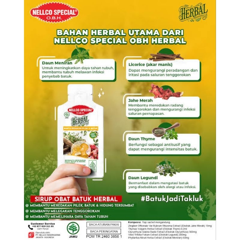 OBH Nellco Herbal Cair (per sachet)
