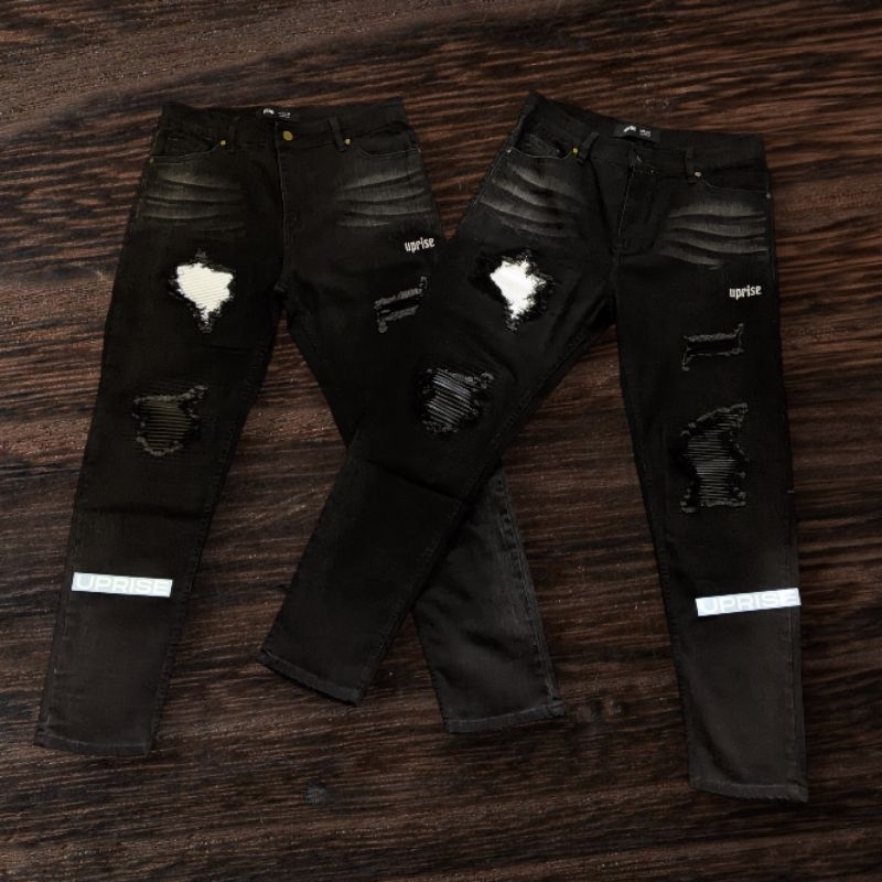 UPRISE ROYAL WHITE // GREAT BIKE Celana Jeans denim ORIGINAL