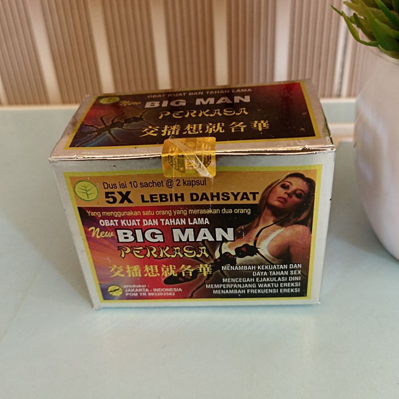 OBAT KUAT OBAT TAHAN LAMA BIG MAN PERKASA (1 BOX ISI 10 SACHET) VITALITAS PLUS PRIA DEWASA KHUSUS PR