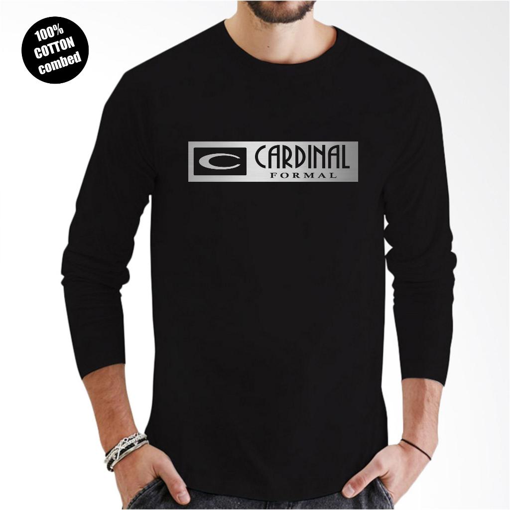 Kaos Pria Baju Pria Kaos Distro Lengan Panjang CARDINAL F A Silv~FBKB