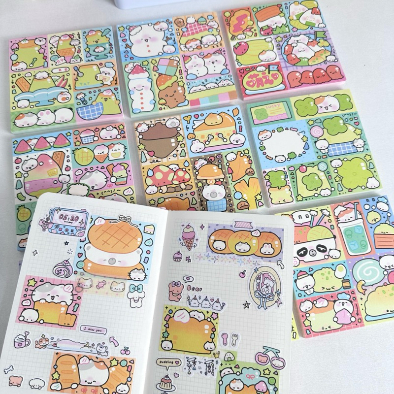

memopad ecer cutting 10lembar animal food japan vibes dekorasi journal readystock B2336n