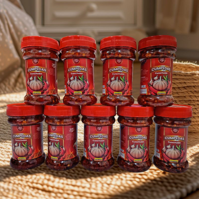 

Paket Borongan 6 Botol Sambal Cumi Pedas 150gr - Cumpedas by Sambal Welas Asih