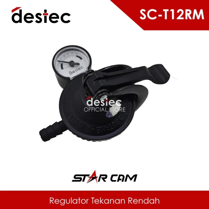Regulator Gas STARCAM SC-T12RM + Meter Regulator Kompor Gas LPG Destec
