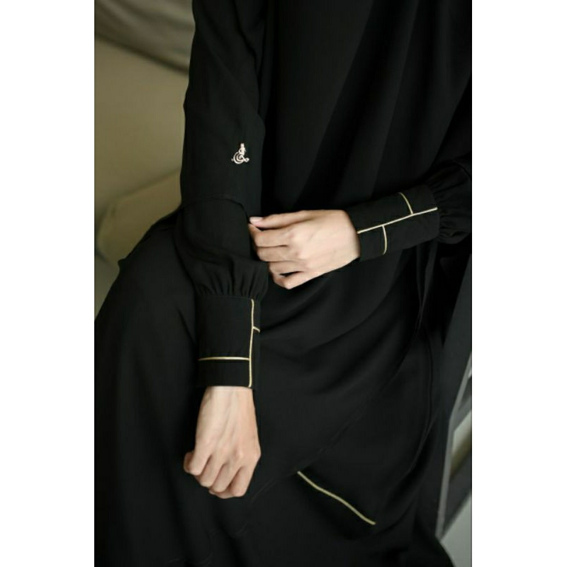 Abaya Golden Black By Al Arabian Butik