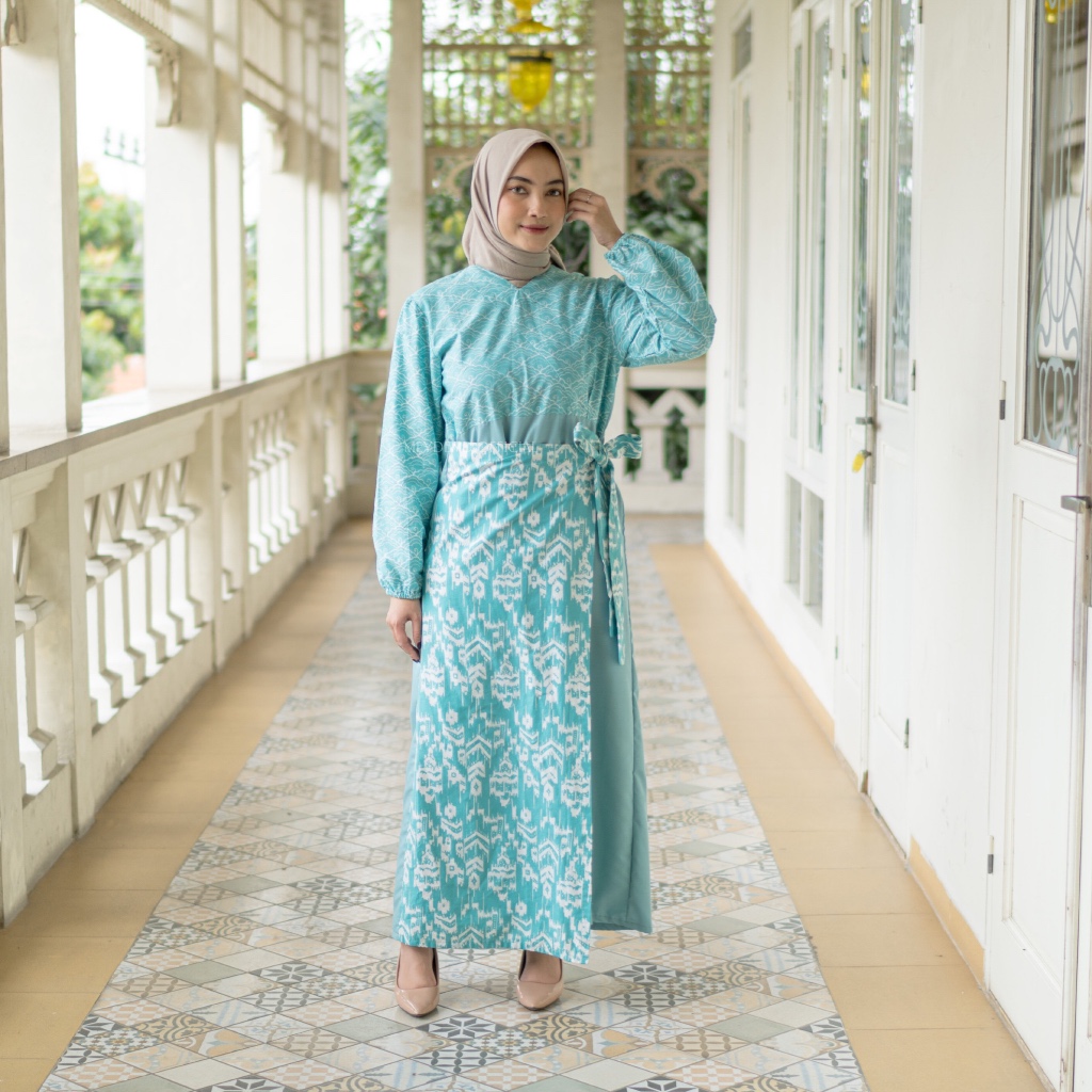 MEYDEND - Kahiyang Dress Batik Kombinasi Modern