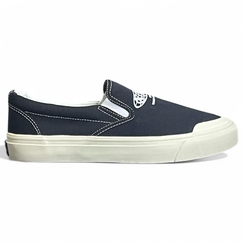 Sepatu XternalStepSure - Slip On Globe Black White