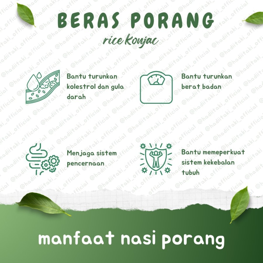 

RB22 Beras Porang Rice Konjac 1kg - Shirataki / Konjac Rice