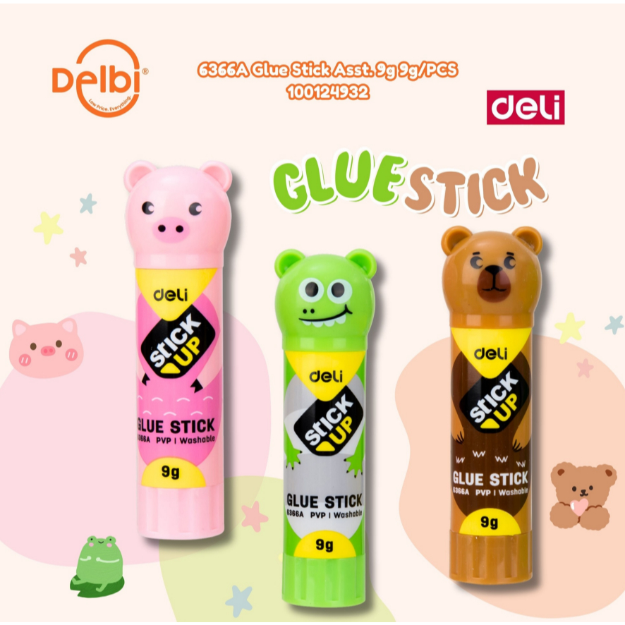 

DELI 6366A Glue Stick Asst. 9g 9g/PCS LEM