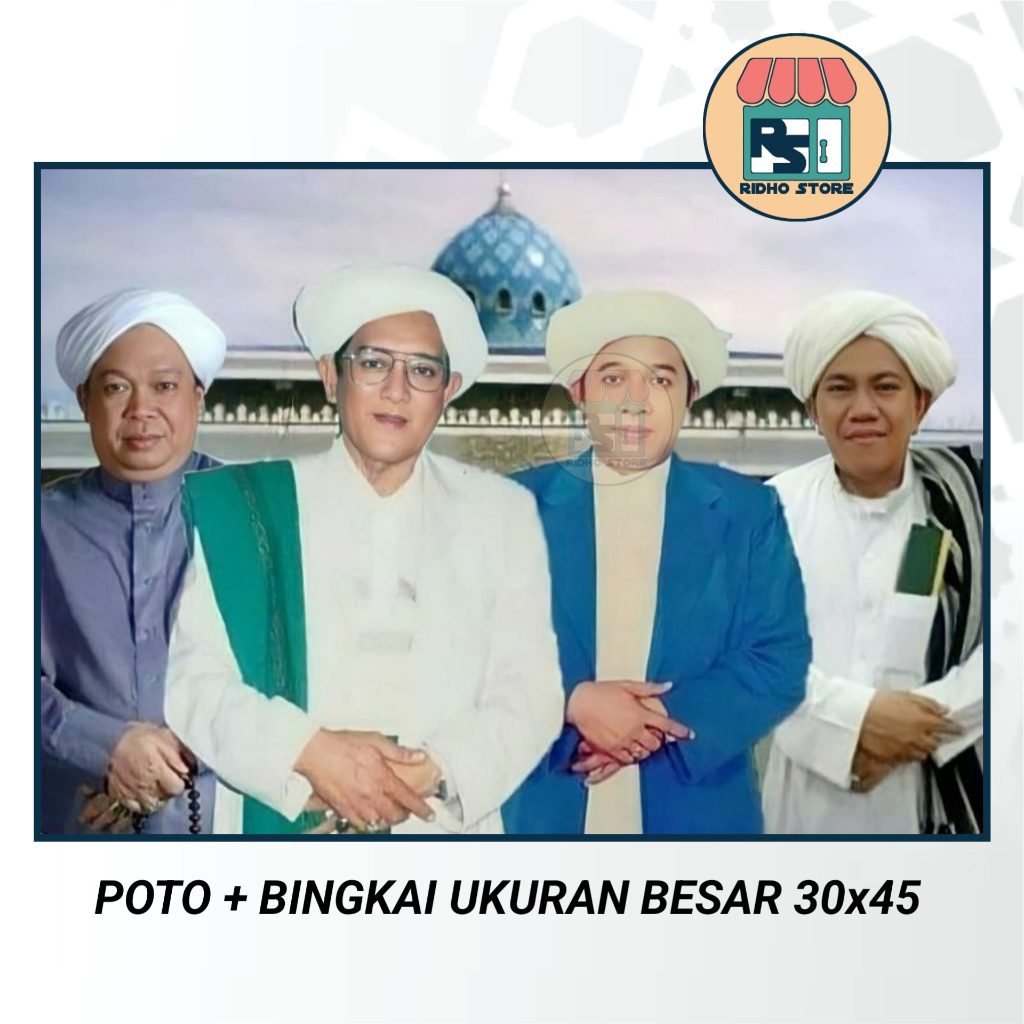 Poto + Bingkai, Guru Skumpul Guru Zuhdi Guru Udin, Ukuran Besar 30x45