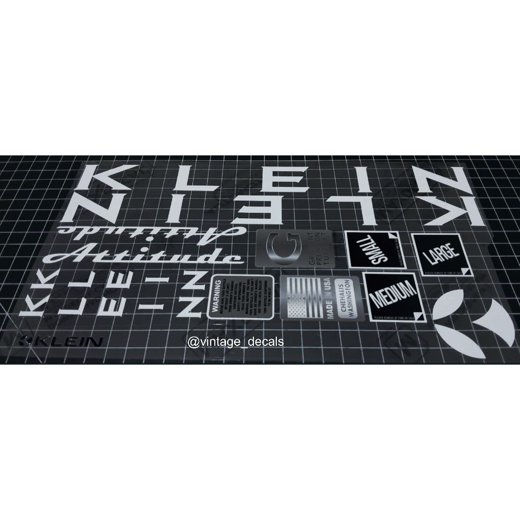 decals replacement KLEIN Attitude