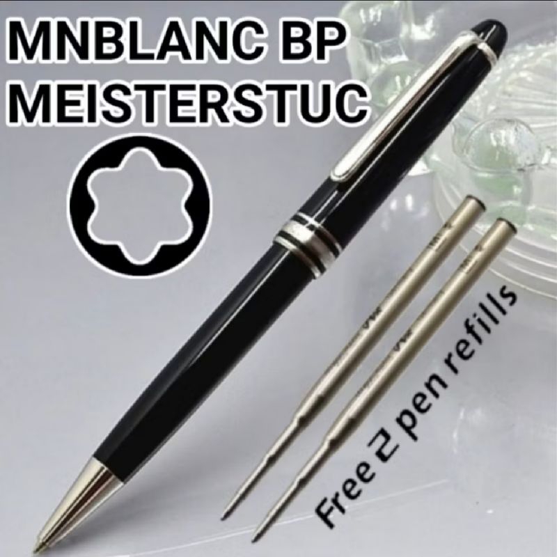 

Ballpoint Mewah Branded Montbl@nc Meisterstuc Free 2 Refill Pulpen Gratis Grafir Nama Dan Box Exlusive