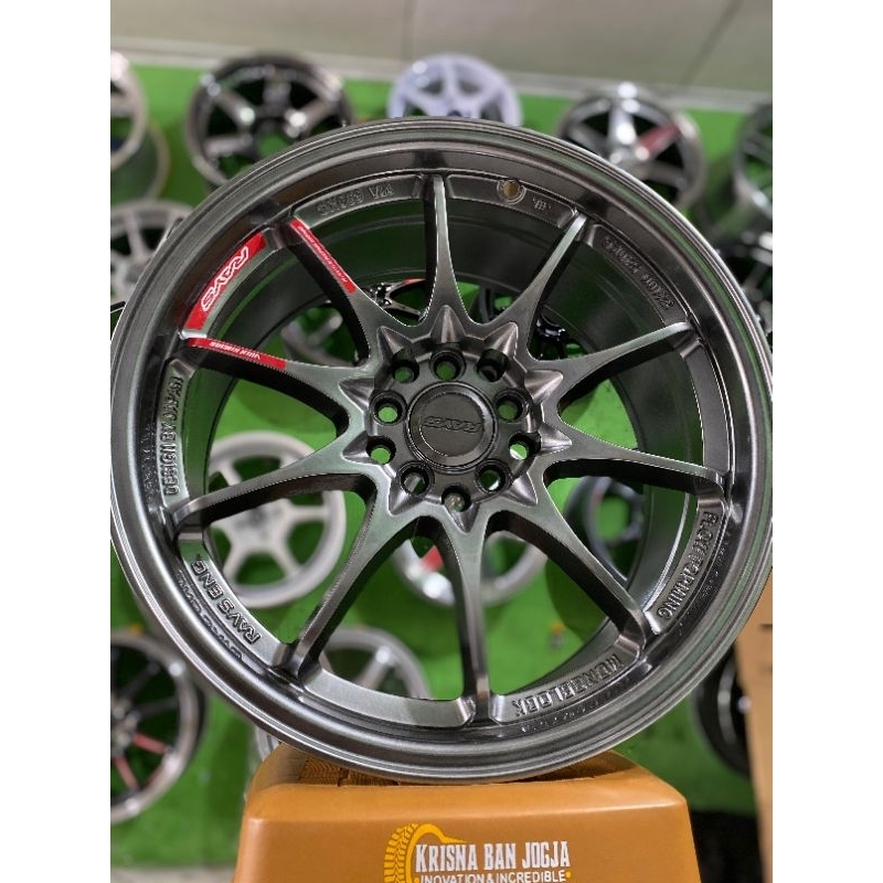 Velg Rays CE28 Hyper Black R17 Pcd 10x100/114 Lebar 8 ET 40