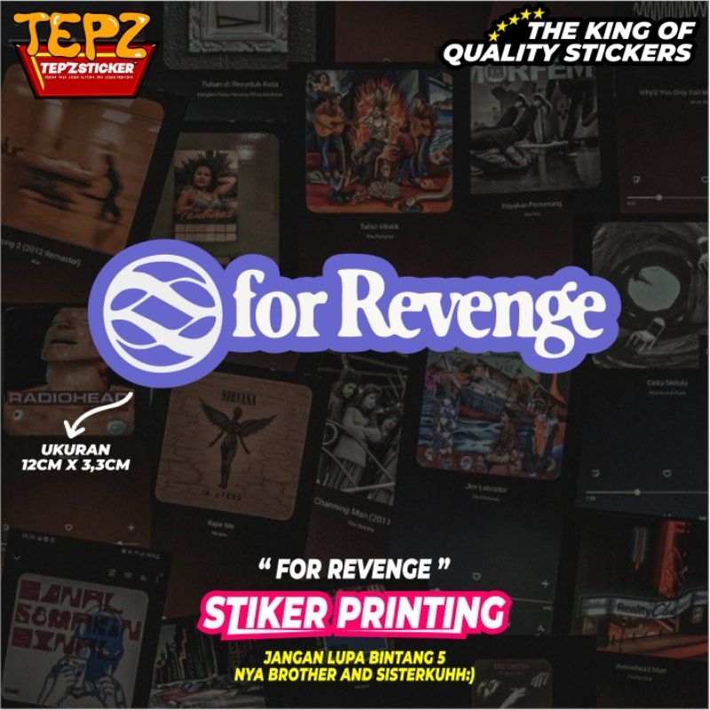 STIKER STICKER (FOR REVENGE) STIKER BAND|STIKER METAL|STIKER TUMBLR|STIKER AESTHETIC