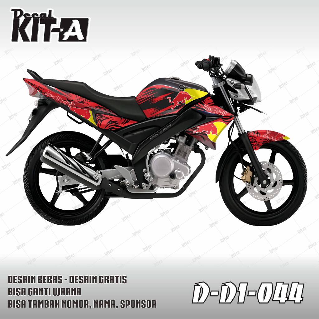 Decal Sticker Dekal Stiker Motor Vixion Old WARNA MERAH D-D1-044 D-D1-023