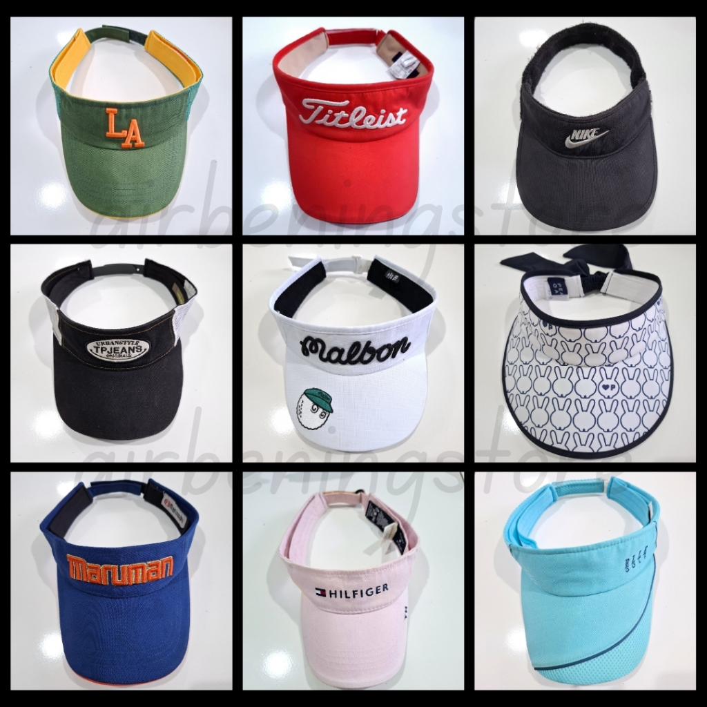 Preloved Topi Golf Topi Tennis Topi Badminton Topi Lari Topi Joging