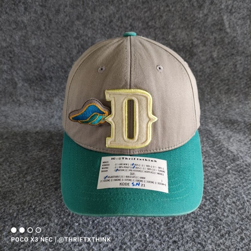 TOPI CAP BISBOL SMB ADJUSTABLE SETELAN LOGO D VELVED SKU SN21