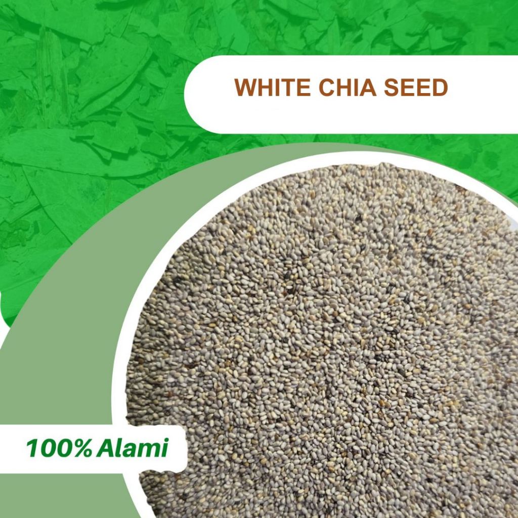 

100GR WHITE CHIA SEEDS / BIJI CHIA PUTIH ASLI 100%
