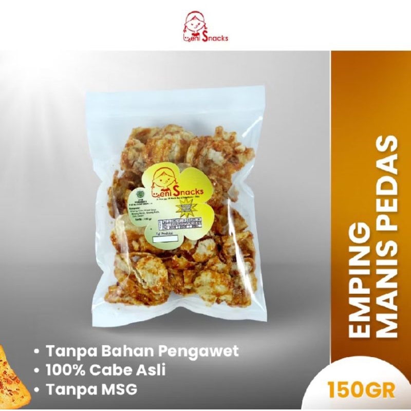 

Leni Snacks Emping Manis Pedes Traditional Pack ( BISA COD )