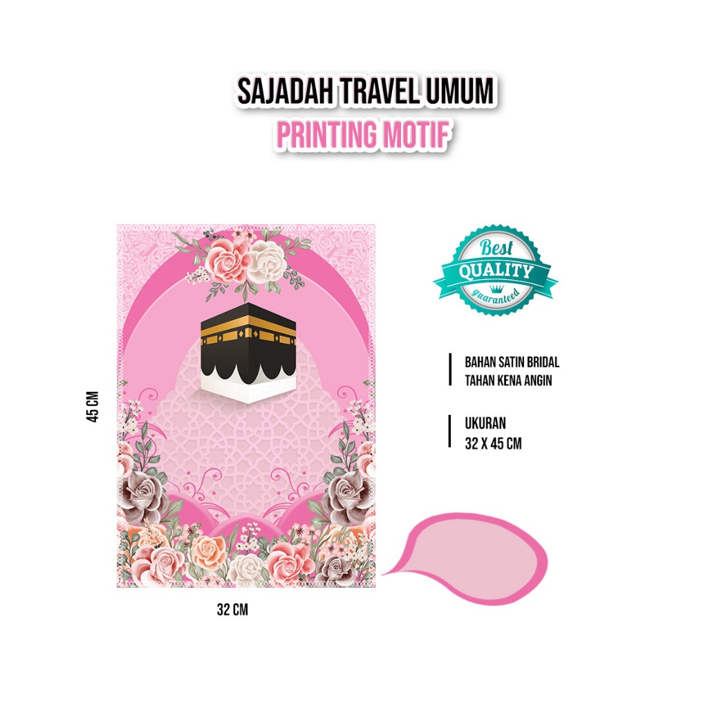 DP - Sajadah Bisa Custom Nama Seri Dewasa Bisa Custom Nama / Sajadah Kepala Mini/Sajadah Muka , Saja