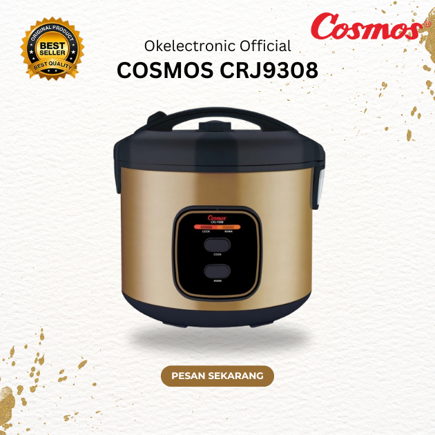 RICE COOKER COSMOS NON STICK CRJ9308 2L/CRJ-9308/CRJ 9308/CRJ-9308/CRJ 9308/ORIGINAL BERGARANSIRESMI