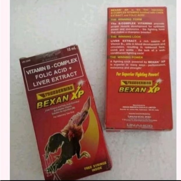 BEXAN XP 10ml vitamin dan doping ayam aduan, menambah kegesitan ayam saat berlaga