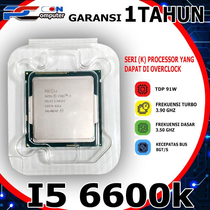 Processor Intel Core LGA 1151 i5 6600K