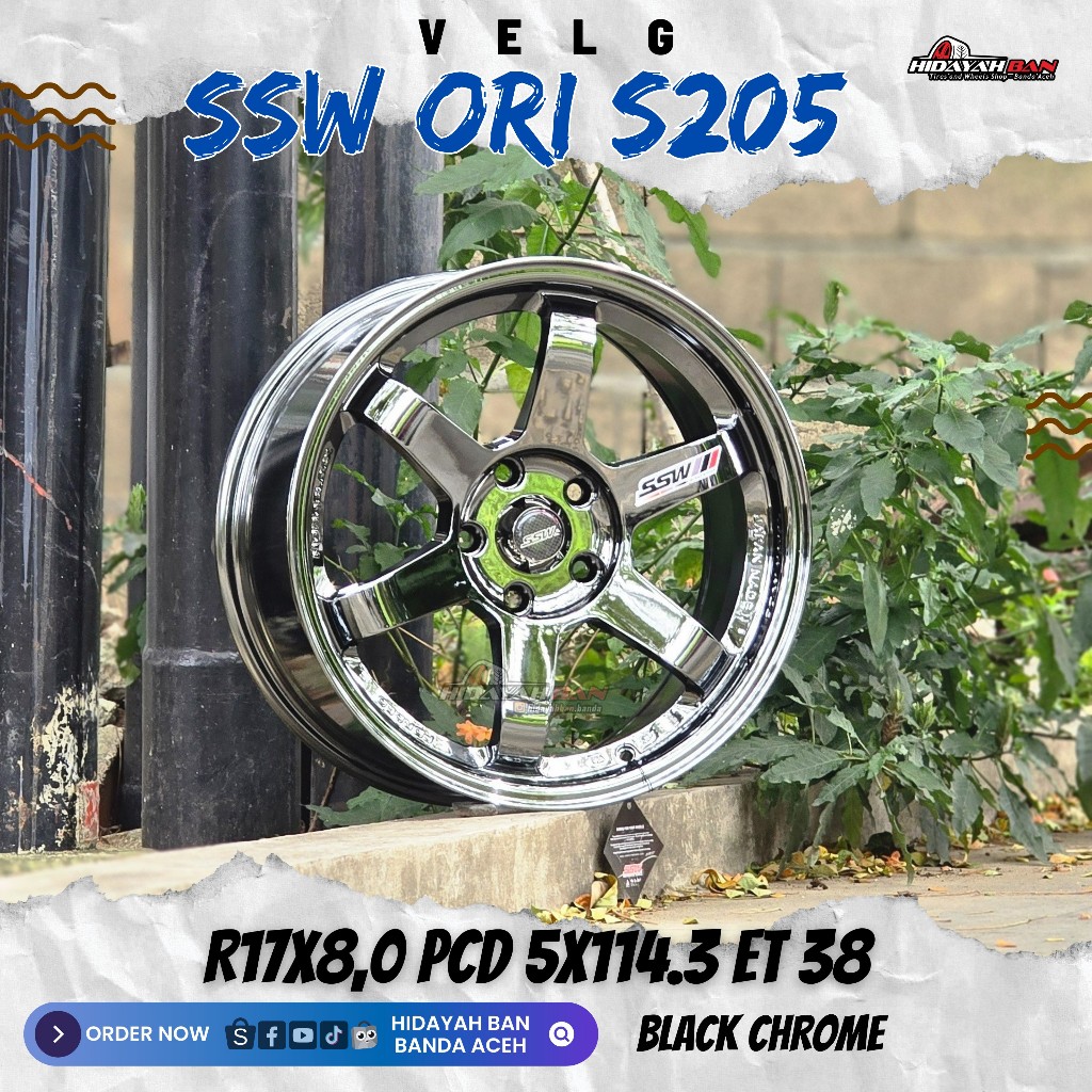 VELG SSW ORI THAILAND S205 RING 17 PCD 5X114,3 ET 38