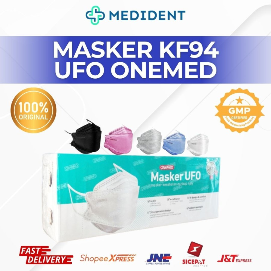 Masker KF94 Onemed / Masker UFO Onemed 4ply / Masker UFO Onemed kf9452