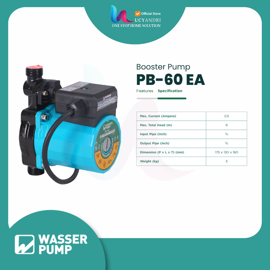 Pompa WASSER PB 60EA Pompa Booster PB-60 EA