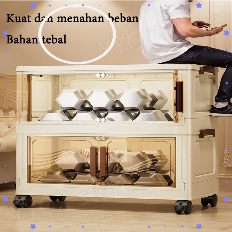 Freyaa77 Loker Plastik Lemari Plastik Susun Lemari Baju Anak Pakaian Laci