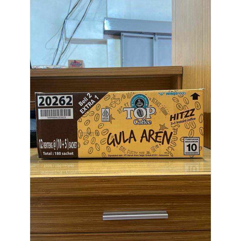 

Top Coffee Gula Aren Dus (12 renceng) Minuman kopi seduh rasa gula aren ternikmat