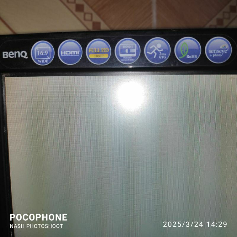 BenQ Monitor 24 inch FHD 16:9 HDMI, VGA, DVI