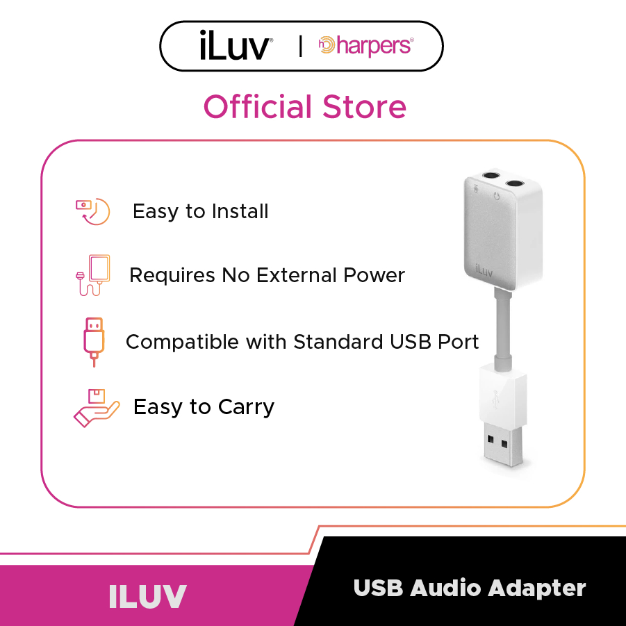 ILUV USB Audio Adapter Aksesoris laptop macbook