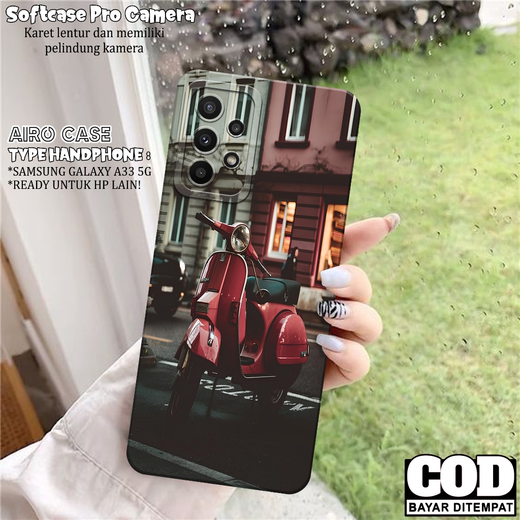 Case Samsung Galaxy A33 5G Fashion Case VESPA Softcase Samsung Galaxy A33 5G Case Pro Camera Casing 