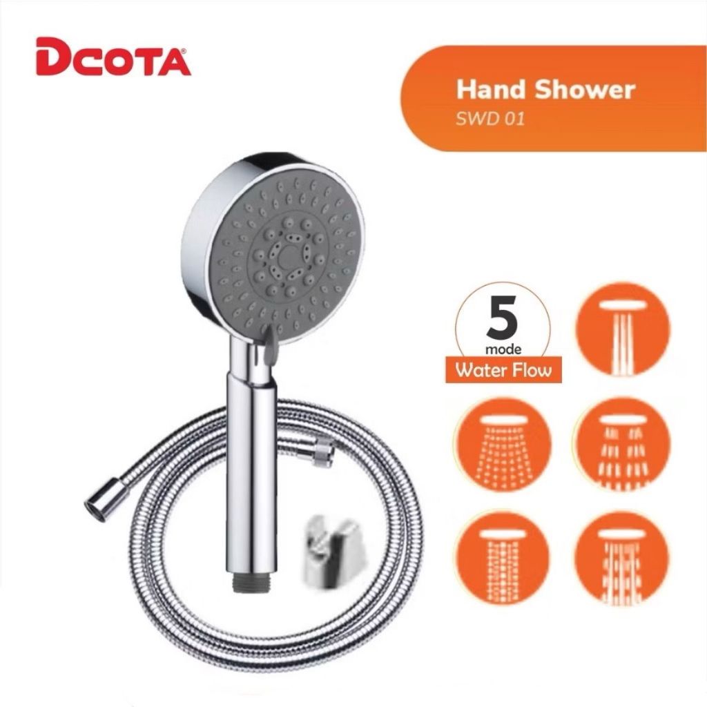 SHOWER MANDI KEPALA BUNDAR FLEKSIBEL HOSE DCOTA BY ONDA SWD 01