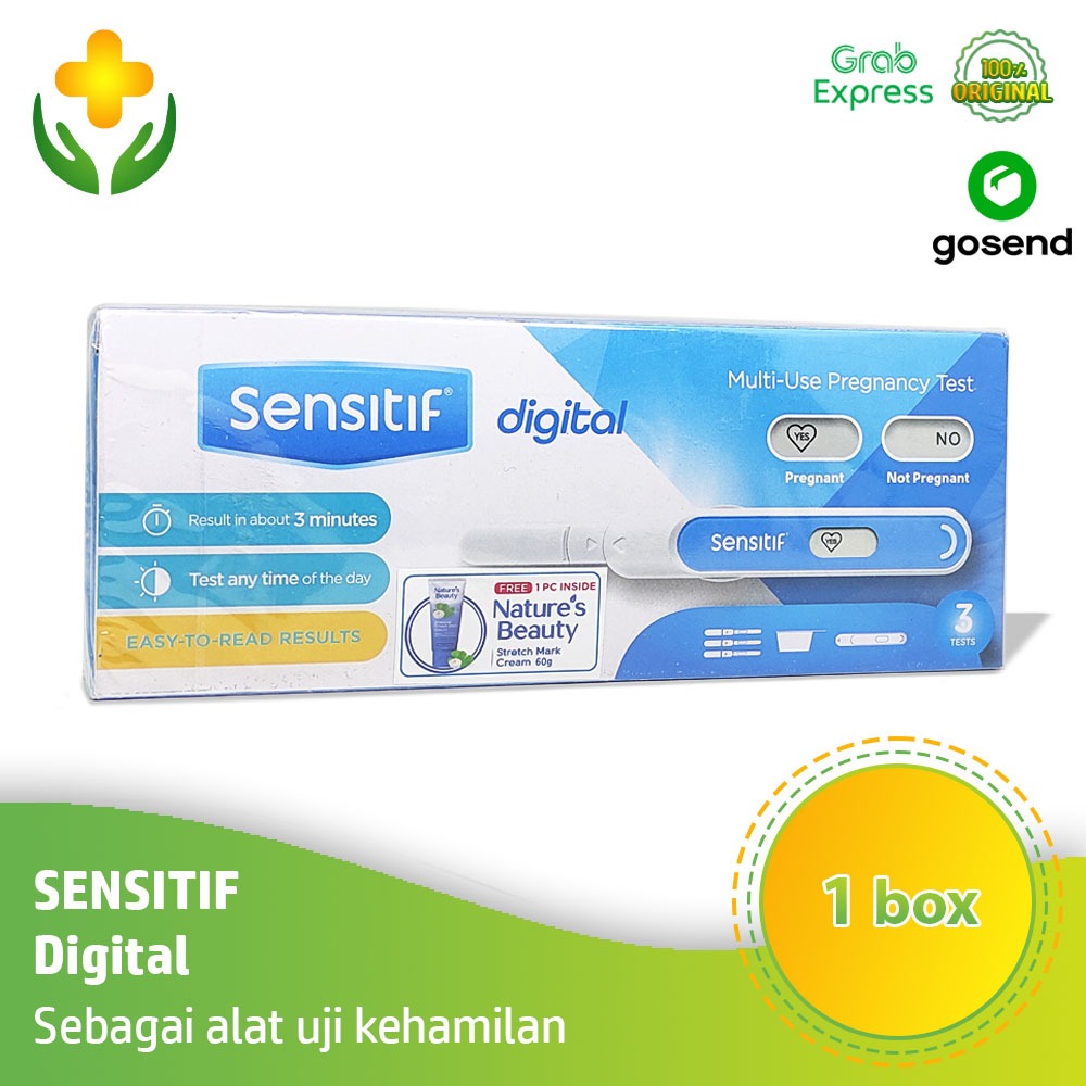 Sensitif Digital Multi Use Pregnancy Test 3 x Test Pack Digital Test Kehamilan Digital