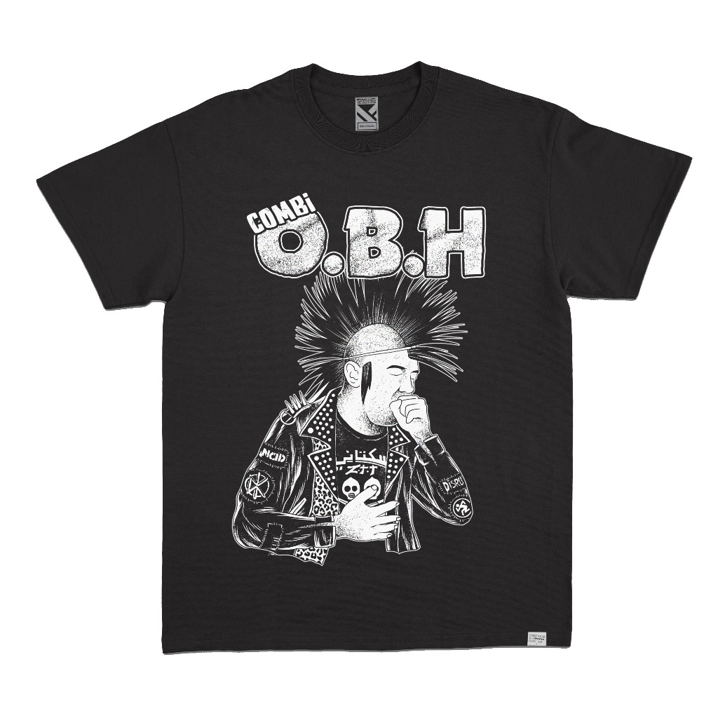 ZeroTwentyTwo Kaos Gbh Punk Hitam | T-Shirt Gbh Punk Pria Wanita Black