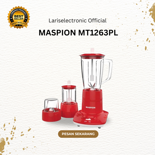 BLENDER 3 IN 1 MASPION MT 1263 PL 1Liter/MT1263PL 1Liter/MT-1263-PL-1Liter/BLENDER MASPION ORIGINAL